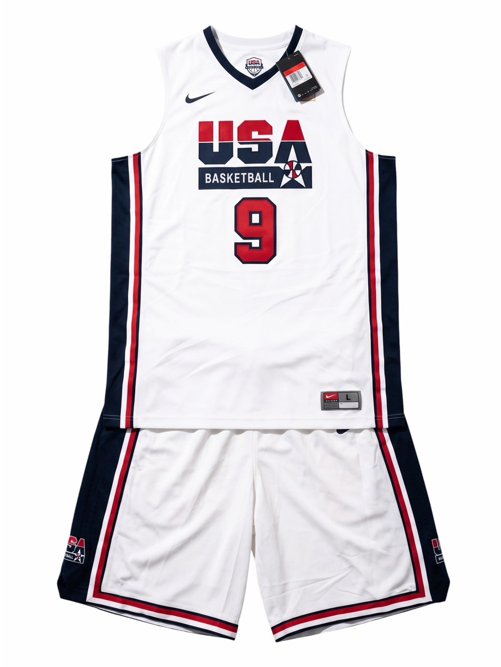 NIKE⚡️Michael Jordan #9 ⚡️USA Dream Team 20th Anniv. Olympic Jersey & Shorts⚡️